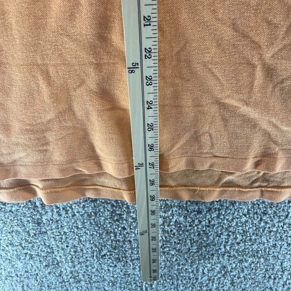 Polo‎ Ralph Lauren Polo Shirt Adult Medium Orange Knit Cotton Rugby Blue Pony - Picture 8 of 10